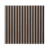 Acoustic Slat Wall Square Panels 600mm x 600mm - Walnut